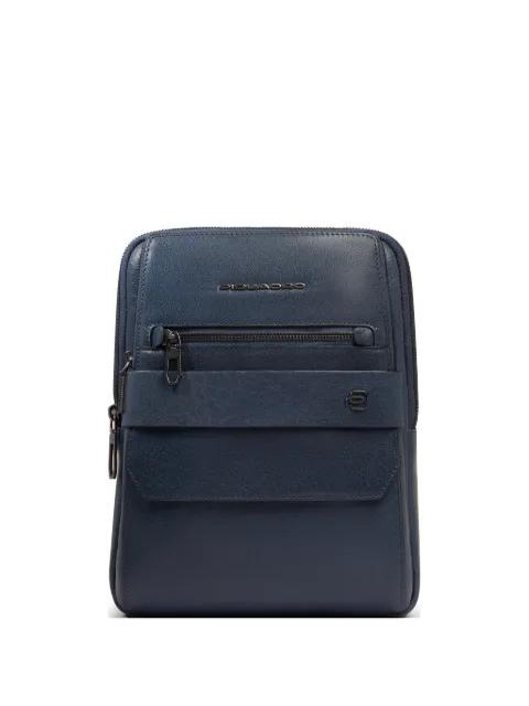 leather crossbody bag by PIQUADRO