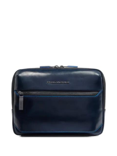 leather crossbody bag by PIQUADRO