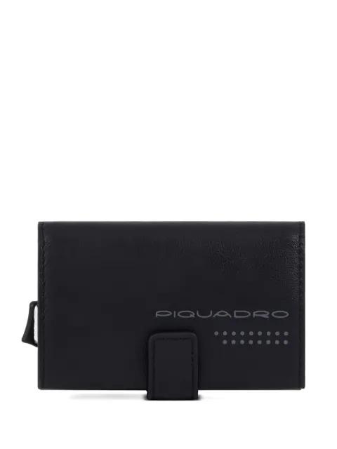 leather flap cardholder by PIQUADRO