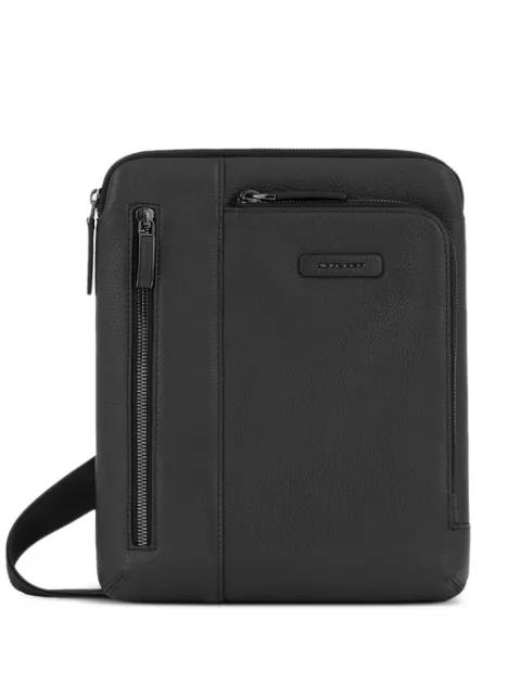leather iPad® crossbody bag by PIQUADRO