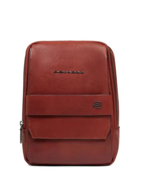 leather messenger bag by PIQUADRO