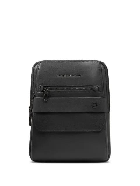 leather messenger bag by PIQUADRO