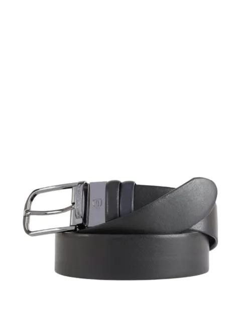 leather prong-buckle belt by PIQUADRO