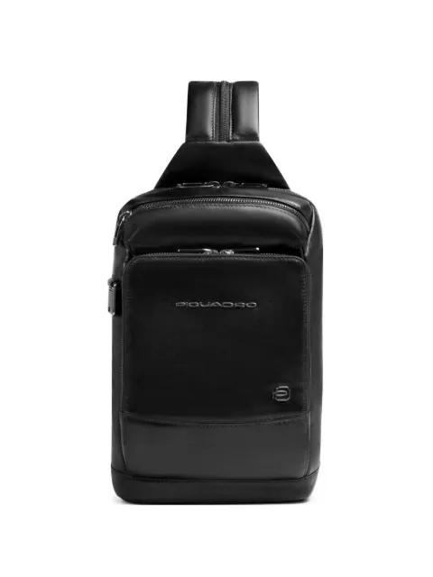 logo-appliqué shoulder bag by PIQUADRO