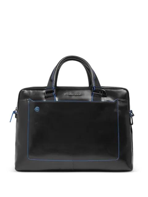 logo-detail laptop bag 14" by PIQUADRO