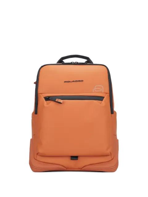logo-detail zip-fastening backpack by PIQUADRO
