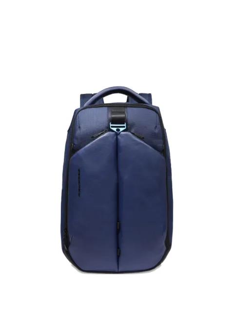 logo-embroidered backpack by PIQUADRO