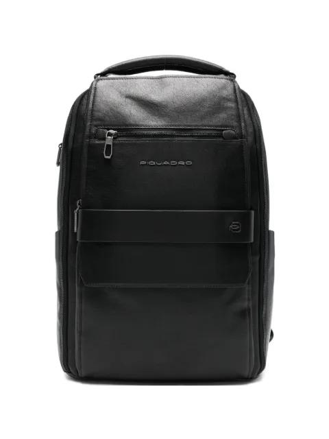 logo-lettering backpack by PIQUADRO