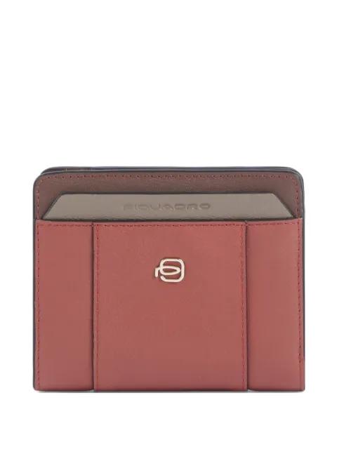 logo-plaque bi-fold leather wallet by PIQUADRO