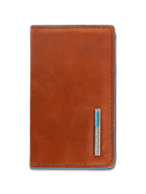 logo-plaque leather business-card holder by PIQUADRO