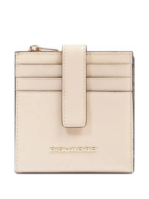 logo-plaque leather cardholder by PIQUADRO