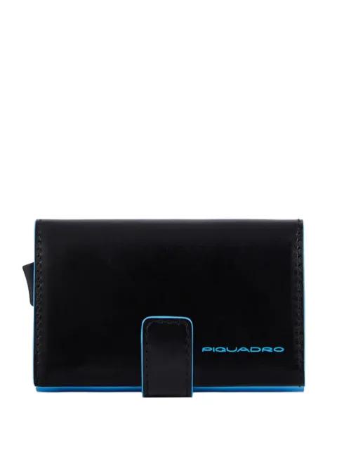 metal leather cardholder by PIQUADRO