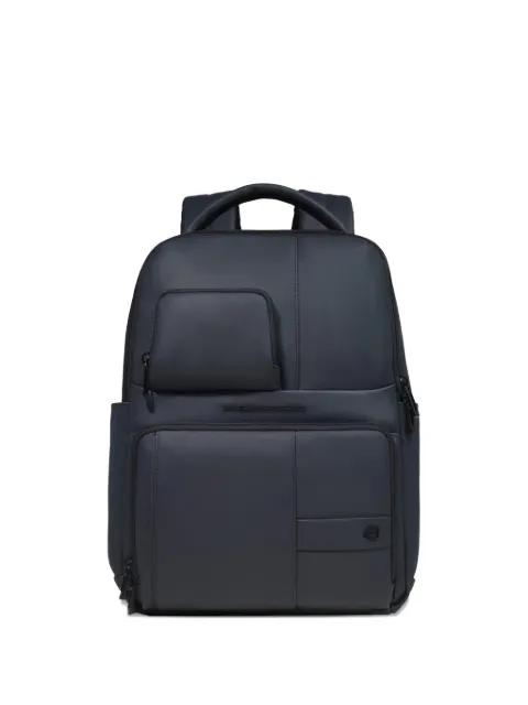 multiple-pocket backpack by PIQUADRO