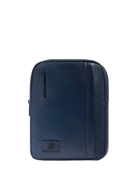 pocket leather laptop bag by PIQUADRO