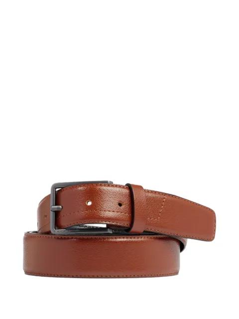 prong-buckle leather belt by PIQUADRO