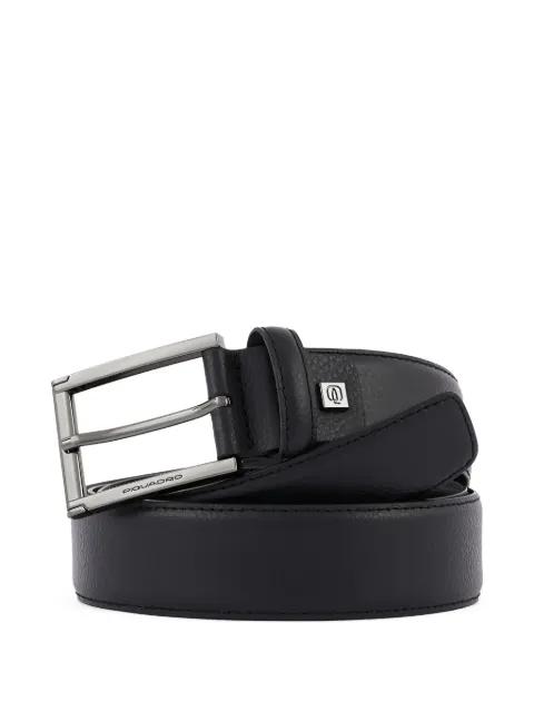 prong-buckle leather belt by PIQUADRO