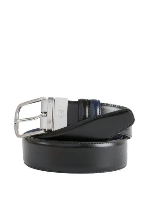 prong-buckle leather belt by PIQUADRO
