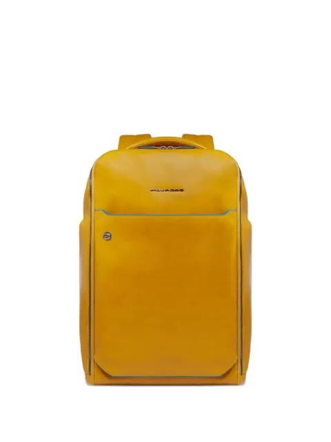 quilted leather backpack by PIQUADRO