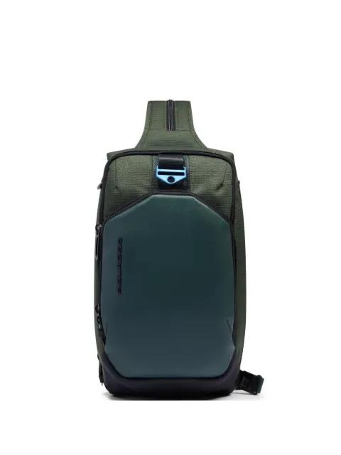 textured-finish backpack by PIQUADRO