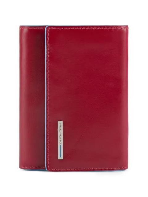 trifold leather wallet by PIQUADRO