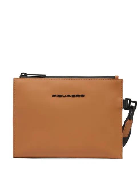 water-resistant clutch bag by PIQUADRO