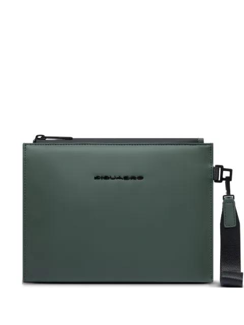 water-resistant clutch bag by PIQUADRO