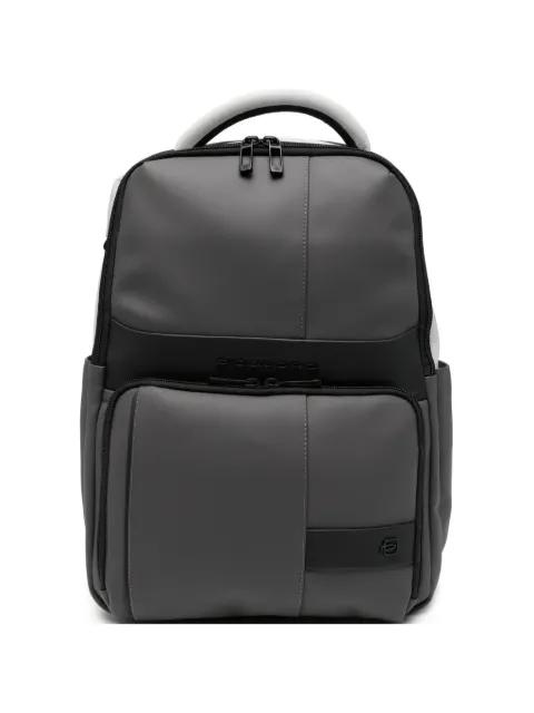 water-resistant panelled backpack by PIQUADRO