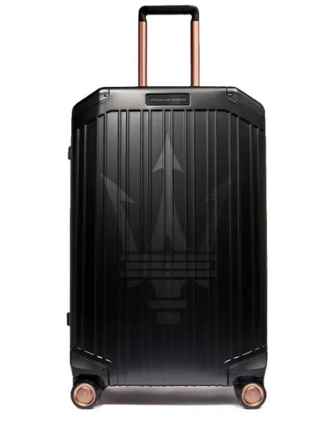 x Maseratti printed suitcase by PIQUADRO