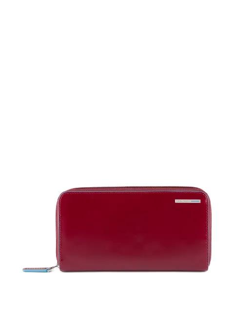 zip-around leather wallet by PIQUADRO