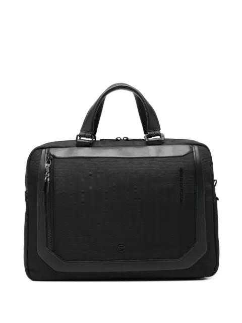 zip top-handles laptop bag by PIQUADRO
