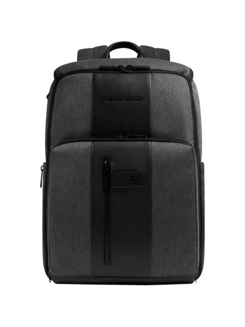 zipped panelled backpack by PIQUADRO