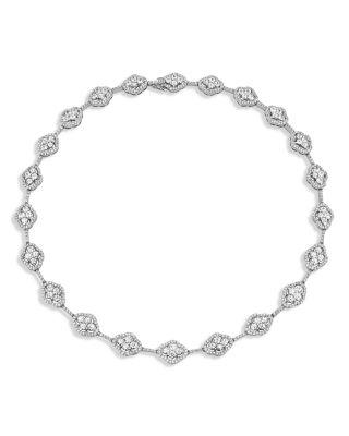 18K White Gold Diamond Maison Necklace by PIRANESI