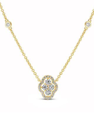 18K Yellow Gold Maison Diamond Pendant Necklace by PIRANESI