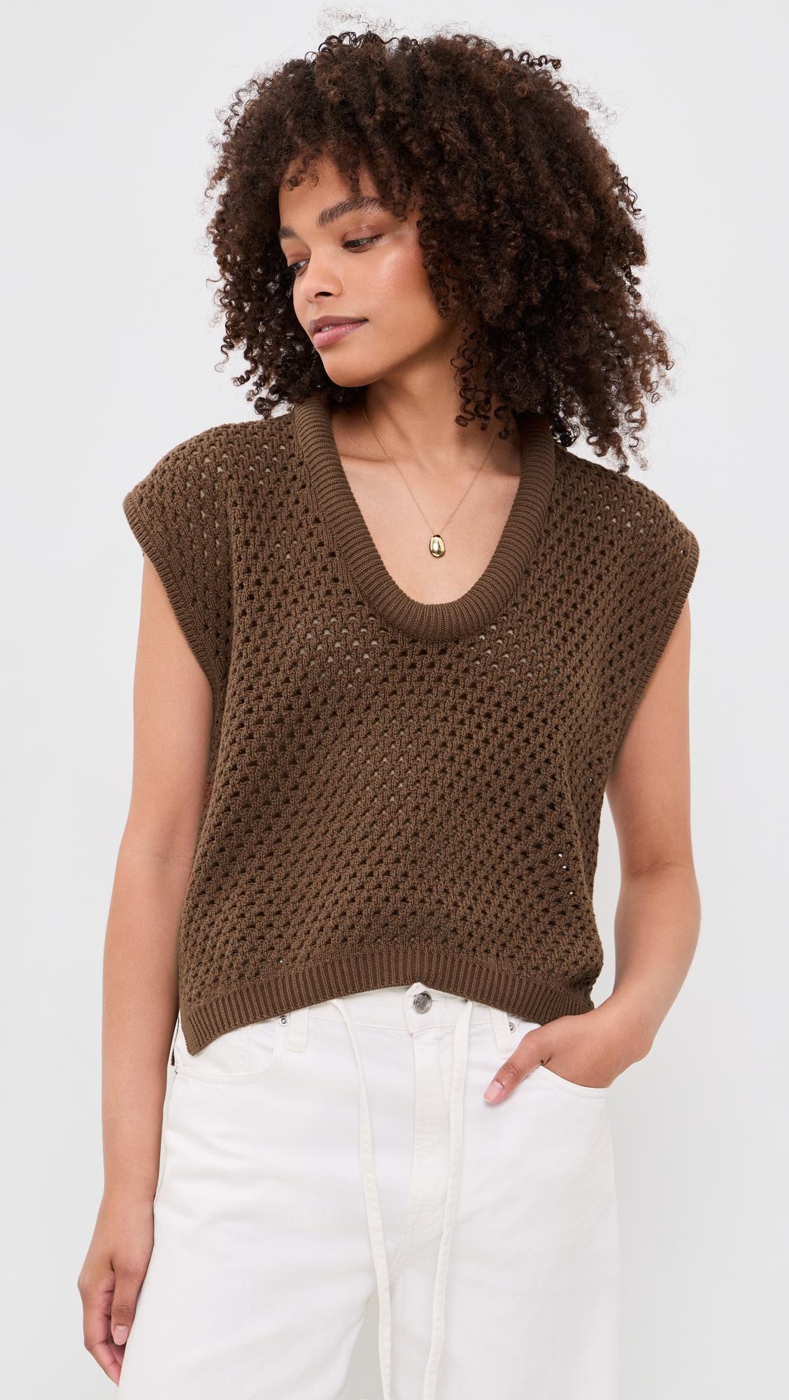 Beck Slouchy Open Knit Sweater by PISTOLA