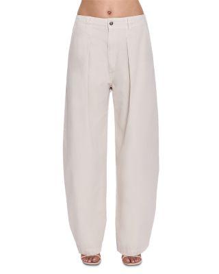 Eden Pleated Barrel Leg Pants by PISTOLA