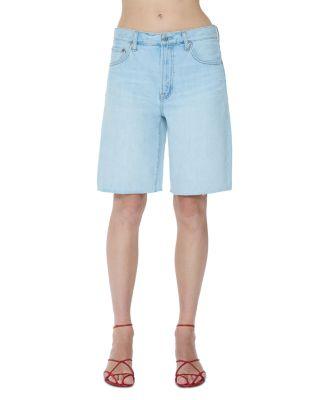 Nolan Relaxed Straight Cut Off Denim Shorts by PISTOLA