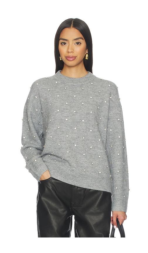 PISTOLA Aura Relaxed Crew Neck Sweater in Grey by PISTOLA