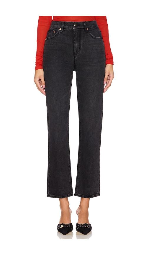 PISTOLA Bri High Rise Slim Jeans in Black by PISTOLA
