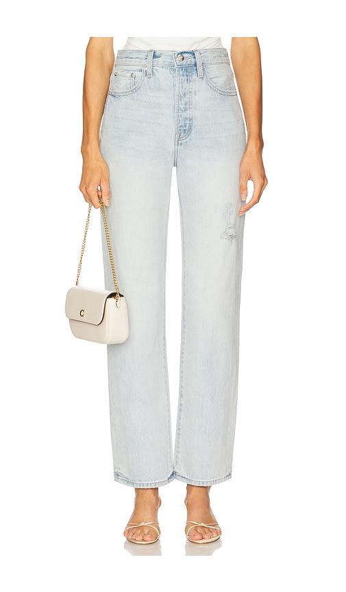 PISTOLA Cassie High Rise Crop Straight Jeans in Blue by PISTOLA