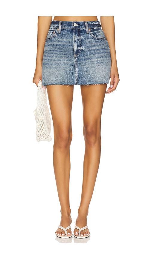 PISTOLA Daisy Low Slung Mini Skirt in Blue by PISTOLA