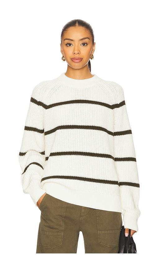 PISTOLA Edie Raglan Crewneck in White by PISTOLA