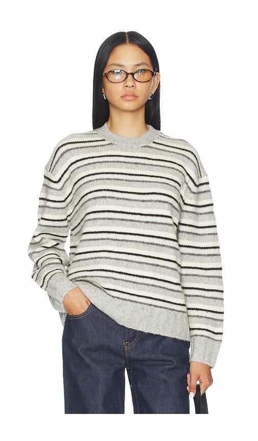 PISTOLA Hanna Variegated Stripe Sweater in Grey by PISTOLA