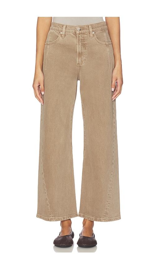 PISTOLA Kyra High Rise Bowed Wide Jeans in Brown by PISTOLA