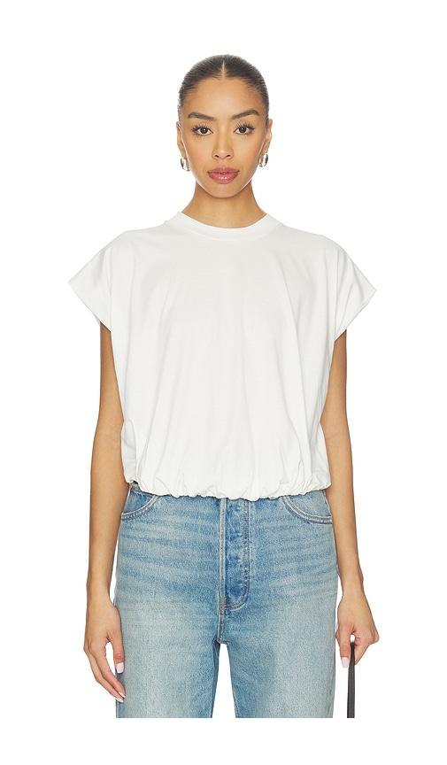 PISTOLA Millie Bubble Tee in White by PISTOLA