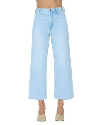 Penny High Rise Wide Leg Crop Jeans in Eternal by PISTOLA