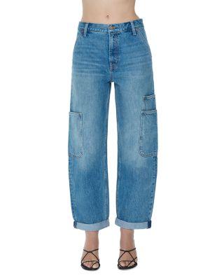 Sonny High Rise Multi Pocket Barrel Jeans in Coastal Fade by PISTOLA