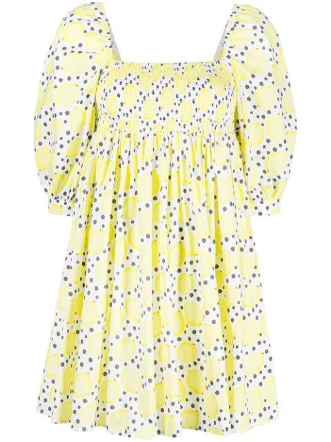 printed babydoll dress by PITUSA