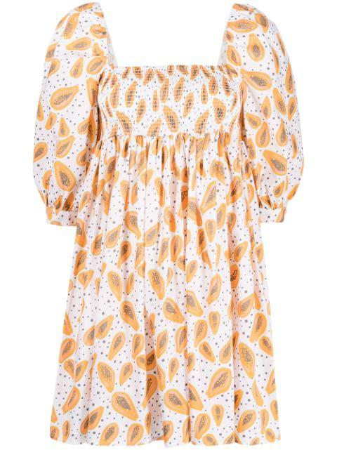 printed babydoll dress by PITUSA