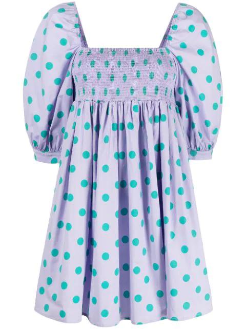 printed babydoll dress by PITUSA
