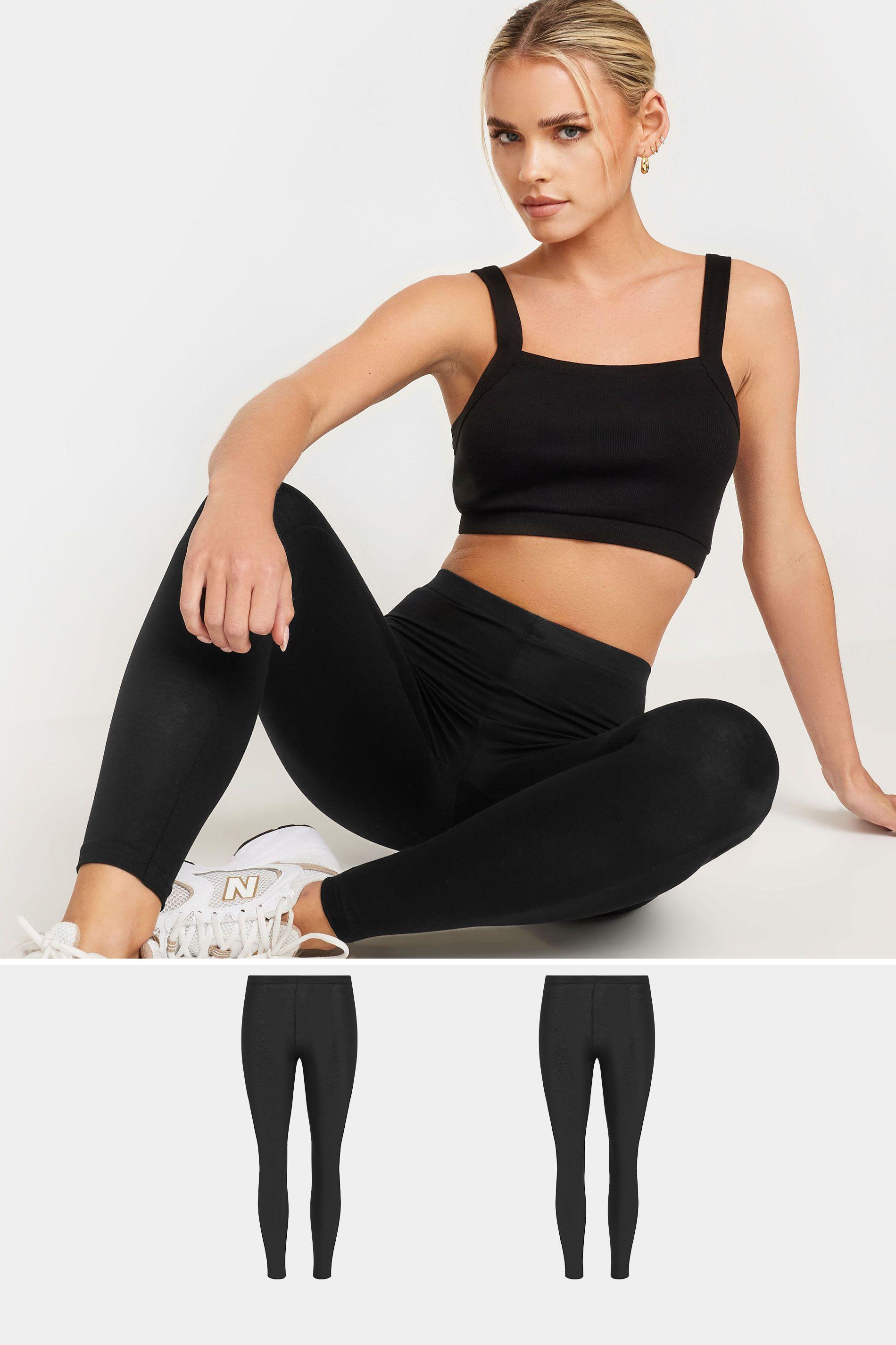 Petite 2 Pack Basic Leggings by PIXIEGIRL